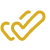 Geometric yellow shape on dark backdrop